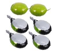 SOIMISS Palloncini Tennis in Alluminio Foil Resistenti con Rete e Palline Decorazioni Sportive per Feste Compleanno Indoor Outdoor