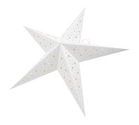SOIMISS Paralume a Stella di Carta Sospeso Decorativo Lanterna di Carta Natalizia a Cinque Punte Paralume Pendente per Feste e Arredamento Casa