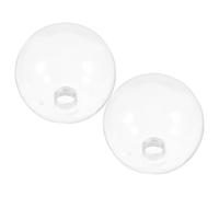 SOIMISS Paralume in Vetro Rotondo Trasparente a Sfera Attacco a Vite G9 Set 2 Pezzi Diffusione Luce Uniforme per Interni Moderni Resistente Alte Temperature Facile Manutenzione