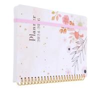 SOIMISS Planner Budget con Spirale Quaderno Inglese per Pianificazione Finanziaria Design Decorativo Resistente Carta Liscia e Struttura in Metallo per Scrittura Scorrevole per Organizzare