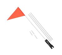 SOIMISS Portabandiera Per Bicicletta e Veicoli Set Completo Sicurezza Arancione 21.5x28.5cm Supporto Per Auto e Bici Facile Da Installare e Rimuovere e Pratico