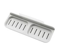 SOIMISS Portasapone Doppio con Ventosa senza Foratura Portasapone da Muro Drenante per Bagno e Cucina Organizer Sapone Resistente e Facile da Montare su Superfici Lisce