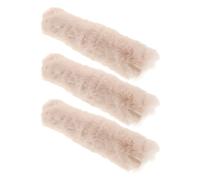 SOIMISS Protezione per Tracolla Borsa in Pelliccia Sintetica Cerniera 20 CM Set da 3 Imbottiture Morbide per Maniglia Borsa da Viaggio e Zaino Escursionismo Copertura Imbottita in