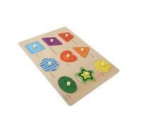 SOIMISS Puzzle in Legno Educativo per Tavola con Numeri e Lettere Gioco Cognitivo e Rompicapo per Ragazzi e Ragazze Materiale in Legno Premium Dimensioni Adatte alle Mani Piccole