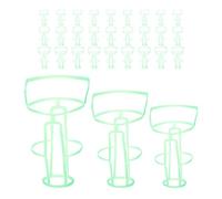 SOIMISS Retine per Bottiglie di Infusione 100ml 250ml 500ml in Plastica Verde Copertura Rete per Bottiglia Salina 30 Pezzi per Assistenza Domiciliare