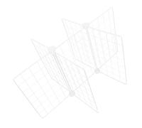 SOIMISS Ripiani Divisori in Metallo per Congelatore 6 Scomparti 61X41X32 CM Separatore Organizzatore per Frigorifero Cucina Conservazione Carne Frutta e Verdura