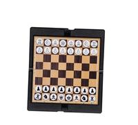 SOIMISS Scacchiera Pieghevole Magnetica Portatile in Pelle Sottile Scacchi e da Viaggio Leggeri per Adulti Giochi Educativi con Pedine Calamitate Facili da Trasportare