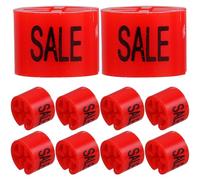 SOIMISS Segnalini per Grucce in Plastica Colorata 120 Pezzi, Etichette Codificate per Taglie Abbigliamento, Indicatori per Organizzazione Negozi e Supermercati, Clip Resistenti