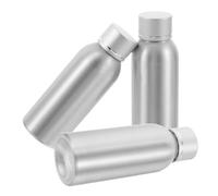 SOIMISS Set 3 Bottiglie da Viaggio in Alluminio 100 Ml Flaconi Vuoti per Cosmetici Contenitori Ricaricabili per Lozione e Cura della Pelle per Viaggi e Attività All’aperto con Chiusure