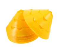 SOIMISS Set 6 Coni per Allenamento Calcio e Basket, Marcatori per Agilità Sportiva, Coni da Campo Gialli Impilabili per Esercizi di velocità e Preparazione Fisica