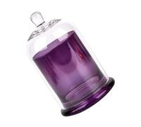 SOIMISS Set Copritazza in Vetro Trasparente Coperchio per Aromi Tazza per Profumazioni e Decorazione per la Casa Copritazza in Vetro Campana da 10 CM per Ambienti Eleganti