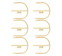 SOIMISS Set Da 6 Rivetti per Ventaglio Pieghevole Design Palazzo, in | Ventagli Pieghevoli e Ventagli di Carta, a Forma di U, Colore Oro, Uso in Cerimonie del Tè e Hanfu