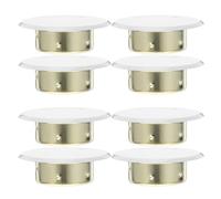 SOIMISS Set da 8 Piastre di Copertura in Ferro per Ugelli Sprinkler Antincendio Nascoste Coperture Decorative per Sprinkler Automatici a Soffitto Resistenti e Compatibili per Uso