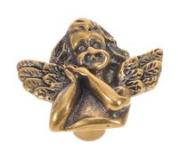 SOIMISS Set Maniglie per Cassetti in Ottone a Forma di Angelo Pomelli per Mobili da Cucina e Armadietti Manopole per Cassettiere e Guardaroba Finitura Vintage e Montaggio Viti Standard