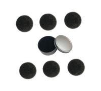 SOIMISS Set Pulizia Pennelli Make Up Spugna Veloce per Rimozione Trucco, 7 Pezzi, Materiale Spugna Nero, Include 6 Ricambi, per Uso Femminile