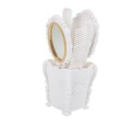 SOIMISS Set Spazzole e Pettini Vintage Con e Supporto 5 Pezzi Per Chioma Bagnati e Asciutti Setole Indolori Per e Donne Portaspazzole Per Cosmetici e Vanità