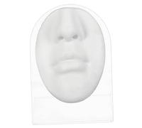 SOIMISS Simulazione Viso Flessibile in Silicone Per Pratica Di Piercing Al Naso e Bocca Con Supporto, Parte Corpo Per Esercizi Di Piercing Professionale e Esposizione Gioielli