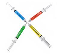 SOIMISS Siringa Originale Blu Punta Siringa con Liquido Idea Regalo per Feste e Colore Casuale
