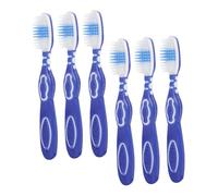 SOIMISS Spazzolini da Denti a Setole Morbide per Prigione, Set da 6 Pezzi, Manico Corto Portatile, Mini Spazzolino Delicato per Igiene Orale Detenuti