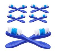SOIMISS Spazzolino da Denti di Sicurezza Mini con Manico Corto 20 Pezzi Blu Setole Morbide per Pulizia Orale e Gioielli in Viaggio con Amici e Famiglia
