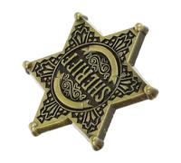 SOIMISS Spilla Distintivo Esagonale in Metallo Vintage, Spillo Decorativo da Soldato Resistente per Accessori Uomo in Costume Cosplay Festa