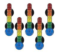 SOIMISS Spilla Termometro in Metallo per Visualizzazione Umore, Set, Spilla da Bavero per Donna e Uomo, Accessorio Portatile per Giacche e Borse, Indicatore Emozioni Quotidiane