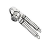 SOIMISS Spremiaglio Acciaio Pressa Aglio Manuale Capacità per Cucina Casa Schiacciatore Aglio con Meccanismo Ergonomico e Funzione Antispreco