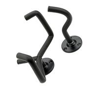 SOIMISS Supporto da Parete per Chitarra in Metallo Nero, Singolo Gancio, Risparmio Spazio e Fissaggio Sicuro per Chitarra e Ukulele in Camera da Letto o Sala Musica