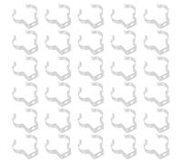 SOIMISS Supporto per Lampada Fluorescente LED Morsetti di Fissaggio in Metallo 30 Pezzi Clip Portalampada per Illuminazione Ufficio e Industriale Accessori per Montaggio Tubi Luminosi