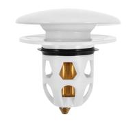 SOIMISS Tappo Lavandino Pressione con Filtro Antintasamento per Bagno e Cucina Design Minimalista in Ceramica con Nucleo Rimbalzante Protezione Scarico Contro Capelli e Residui