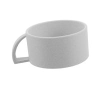 SOIMISS Tazza da Barba con Manico in Plastica Bianca Ciotola per Sapone da Barba a Bocca Larga Accessorio per Schiumatura Efficiente e Cura della Pelle Sensibile per Rasatura Maschile