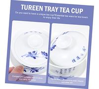SOIMISS Tazza da Tè Retrò con Design Classico Tazza Tureen Antiscivolo per Tè Sfuso e Filtro per Ritrovi e Del Pomeriggio