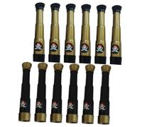 SOIMISS Telescopio Giocattolo Pirata Monoculare 12 Pezzi Per Bambini 3-7 Anni, Telescopio Per Bambini Per Esplorazioni All’aperto, Bomboniere Festa a Tema Pirata in Colori Bronzo e Nero