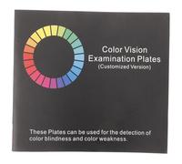 SOIMISS Test Colori per Debolezza Coperture Cartella Grafici Visivi per Esame Colore Manuale Portatile per Autovalutazione Disturbi Visivi