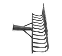 SOIMISS Testa di Rastrello da Giardino in Acciaio al Carbonio Pesante Multi-Dente per Diserbo e Allentamento del Terreno Design Resistente per Frutteti e Orti