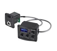 SOIMISS Ukulele con Pickup Piezo e Equalizzatore Bande con Display LCD Accordatore e Trasduttore per Chitarra Acustica e Folk Facile Installazione e Controllo