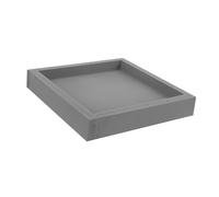 SOIMISS Vassoio per Fioriere in PVC Grigio Sottovaso Rettangolare per Piante Drenaggio da Resistente Pratico per Piante