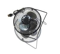 SOIMISS Ventilatore Solare USB Silenzioso per Atmosfera Estiva Pannello Solare 5v, Mini Ventola da Tavolo in Plastica per Aerazione di Serra e Cucce per Cani