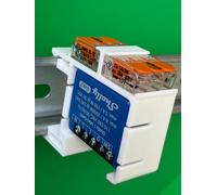 SOIXX Supporto DIN per Shelly Mini Wave Gen3 e 2 WAGO, 90° bianco