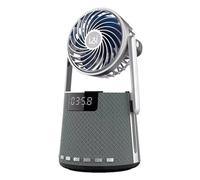 Soiyy K8 Wireless Bluetooth Dual Alarm Clock Altoparlante con ventola piccola (g