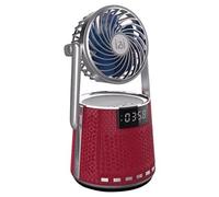 Soiyy K8 Wireless Bluetooth Dual Alarm Clock Speaker con ventilatore piccolo (ro