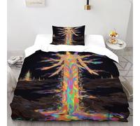 SOJFGSNAJ Antiche creature Copripiumino Morbido Copripiumino in Fibra Ultra Fine Stampa 3D Set Di Due Pezzi Sul Letto Single（135x200cm）