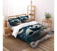 SOJFGSNAJ colombo Copripiumino A Doppio Strato Totem mitico Morbido Copripiumino in Fibra Ultra Fine Stampa 3D Tuta in Tre Pezzi Super King（260x220cm）