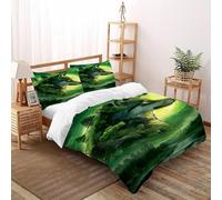 SOJFGSNAJ colombo Copripiumino in Fibra A Doppio Strato Morbido E Confortevole Copripiumino in Fibra Ultra Fine Stampa 3D Set Di Biancheria Da Letto Super King（260x220cm）
