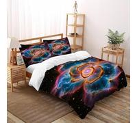 SOJFGSNAJ Gente strana Copripiumino A Doppio Strato Ipoallergenico Copripiumino in Fibra Ultra Fine Stampa 3D Set Di Biancheria Da Letto Tre Pezzi Super King（260x220cm）