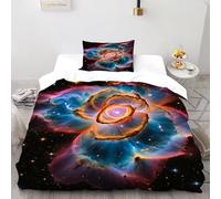 SOJFGSNAJ Gente strana Copripiumino Ipoallergenico Copripiumino in Fibra Ultra Fine Stampa 3D Set Di Due Pezzi Sul Letto Single（135x200cm）
