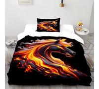 SOJFGSNAJ locomotiva Copripiumino animali della giungla di fiori Fibra Di Poliestere Copripiumino in Fibra Ultra Fine Stampa 3D Set Di Biancheria Da Letto Due Pezzi Single（135x200cm）