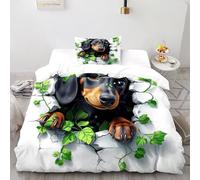 SOJFGSNAJ Luna colombo Copripiumino animali della giungla di fiori Morbido Copripiumino in Fibra Ultra Fine Stampa 3D Set Di Biancheria Da Letto Due Pezzi Single（135x200cm）