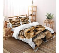 SOJFGSNAJ Luna colombo Copripiumino Totem di fiori Ipoallergenico Copripiumino in Fibra Ultra Fine Stampa 3D Set Di Biancheria Da Letto Tre Pezzi Super King（260x220cm）