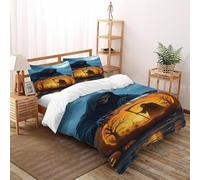 SOJFGSNAJ Specchio della Morte Copripiumino totem Fibra Di Poliestere Copripiumino in Fibra Ultra Fine Stampa 3D Set Di Biancheria Da Letto Tre Pezzi Super King（260x220cm）